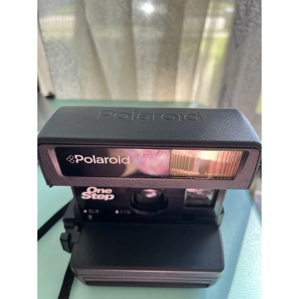 Polaroid OneStep One Step 600 Instant Film Camera, Black ,Vintage, Untested